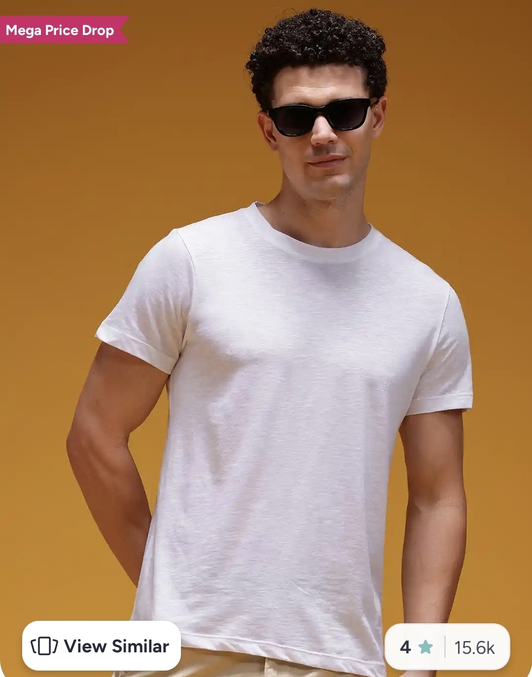 White round neck t-shirt under 200
