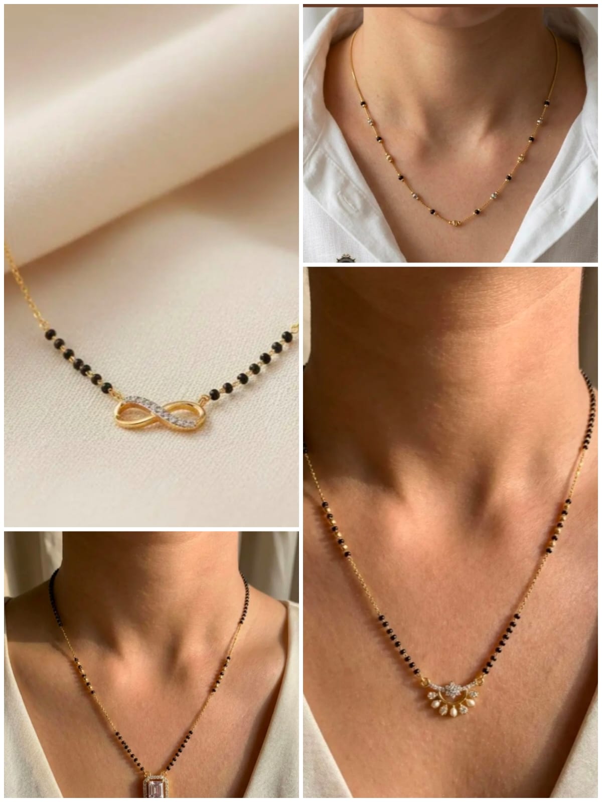 Black beads collection 